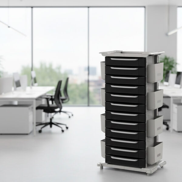 Gaveteiro Armário Organizador Escritório com 12 Gavetas e 6 Caixas – MAD.U ONE 740 (74 cm) - Imagem 4